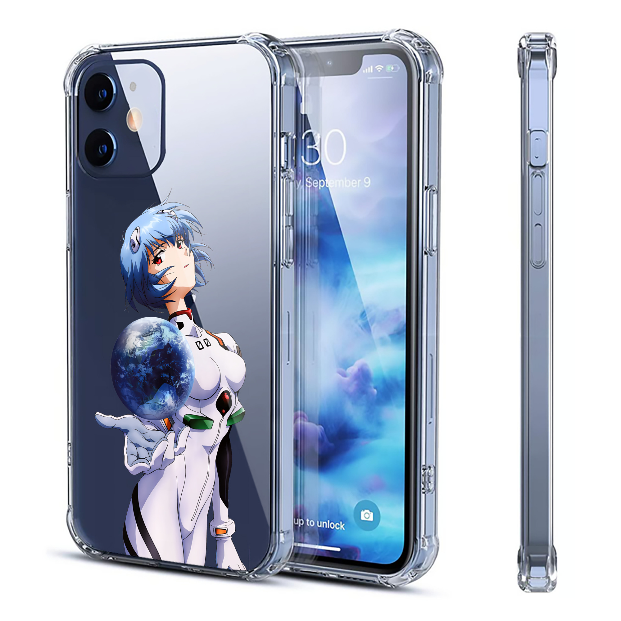 （画像用） EVA 新世紀エヴァンゲリオン 【iPhone 12シリーズ対応】透明スマホケース（クリアソフトケース）
